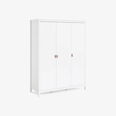 The Range Barcelona 3-Door Wardrobe - White