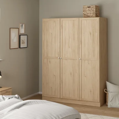 The Range Brande Wardrobe 3 Doors - Jackson Hickory