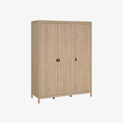 The Range Wyld Haus Wildberry 3-Door Wardrobe Jackson Hickory Oak - Natural