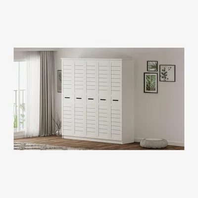 The Range VENICE 5 Door Wardrobe - White