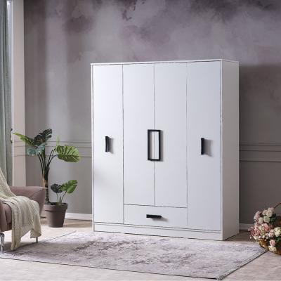 The Range Buse Four Door Wardrobe - White