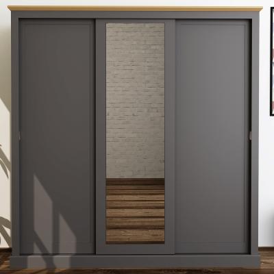 The Range Suffolk 3 Door Mirror Sliding Wardrobe