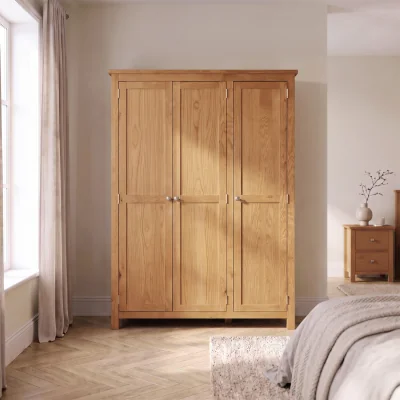 The Range Cambridge 3 Door Wardrobe - Brown