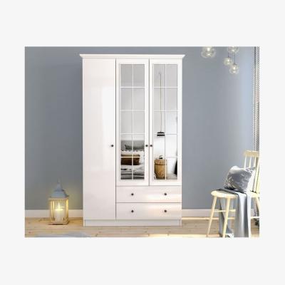 The Range Patara 3 Doors and 2 Drawers Wardrobe white - White