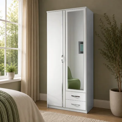 The Range Duo 2 Doors 2 Drawers White Wardrobe - White