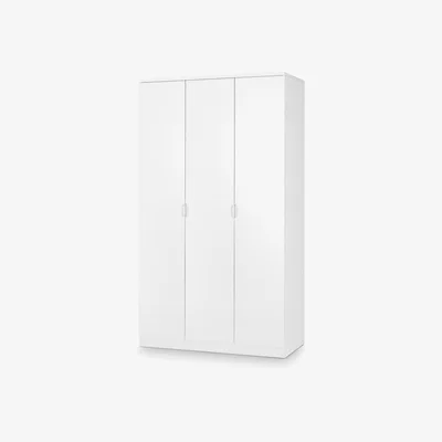 The Range Manhattan 3 Door Wardrobe - White - White