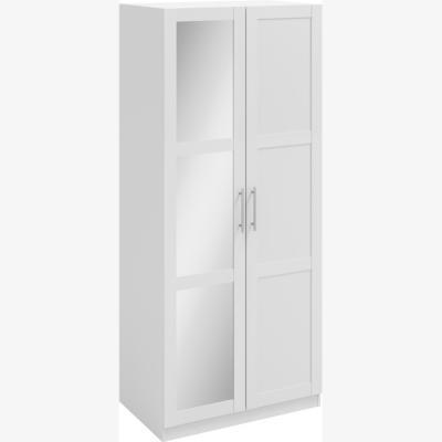 The Range Orlando 2 Door Mirror Wardrobe White - White
