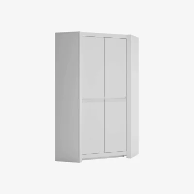 The Range Wyld Haus Vienna Corner Wardrobe 2 Door Alpine White Gloss - White