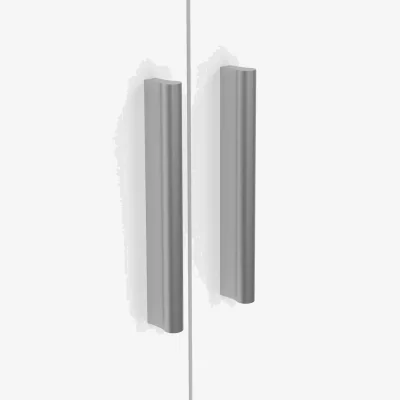 The Range Wilde 2-Door Wardrobe, Natural Oak Effect and White Gloss - Natural and White