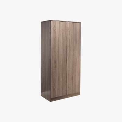 The Range Rustic Oak 2 Door Push to Open Soft Close Wardrobe - Modern Furniture - Rustic Oak