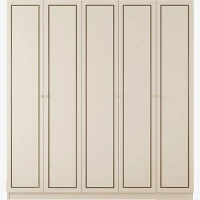 The Range CLEMENT 5 Door Wardrobe - White