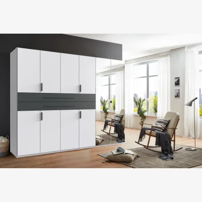 The Range Digit 6 door White - White And Graphite / 270cm