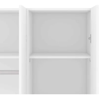 The Range Wyld Haus Munich 3-Door White Wooden Wardrobe, Matt Finish - White
