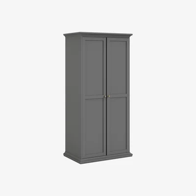 The Range Jonas & James Belleville Wardrobe with Two Doors - Matt Grey