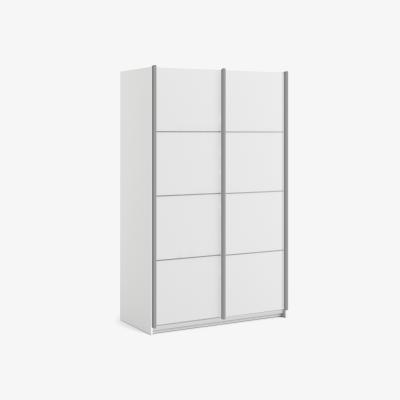 The Range Valentino Sliding Wardrobe With Two Shelves - White