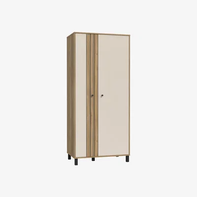 The Range Grafton 2 Door Wardrobe - Cream and Oak