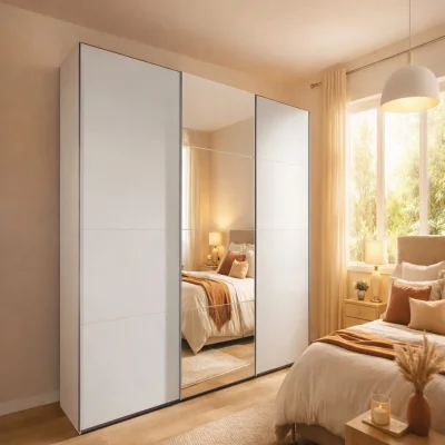 The Range Erine  white 270cm sliding wardrobe - White