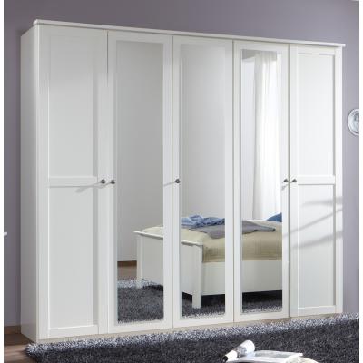 The Range Chalet White 5 Door Wardrobe - White