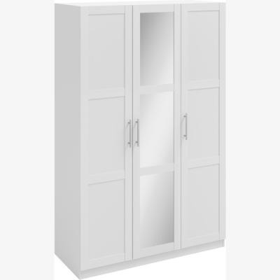 The Range Orlando 3 Door Mirror Wardrobe White - White