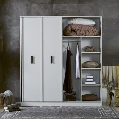The Range Buse Medium Two Door Sliding Wardrobe - White