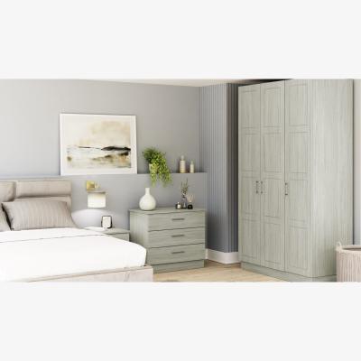 The Range Single Wardrobe with Shelves Shaker - Urban Oak
