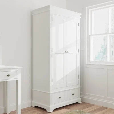 The Range Brooklea 2 Door 2 Drawer Wardrobe - White