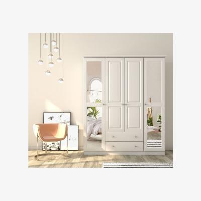 The Range Myra 4 Doors and 2 Drawers Wardrobe white - White