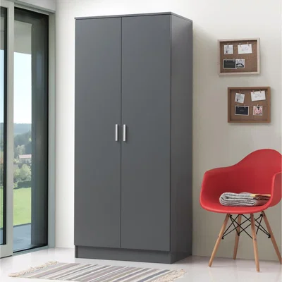 The Range Rio Costa 2 Door Wardrobe - Dark Grey
