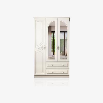 The Range CLARA 3 Door 2 Drawers Wardrobe, White - White