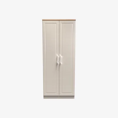 The Range Emeley 2ft6in Plain Wardrobe in Kashmir Ash  Oak - Kashmir Ash & Oak