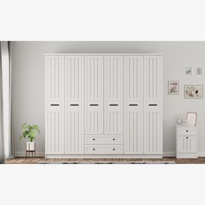 The Range VIENNA 6 Door 2 Drawer Wardrobe - White