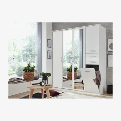 The Range Frankfurt 4 Door Wardrobe - White