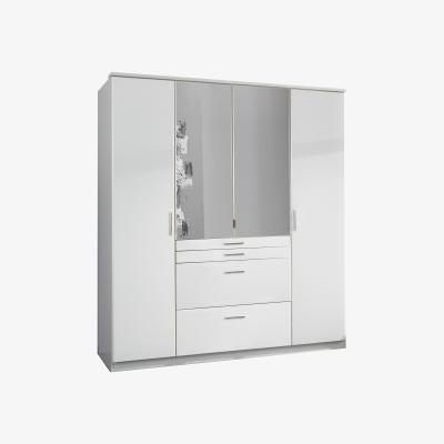 The Range Aachen 4 Door 4 Drawer 2 Mirror in Alpine White - White