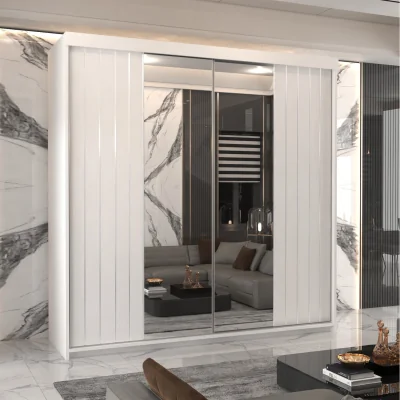 The Range Mercury Sliding Door Wardrobe - White