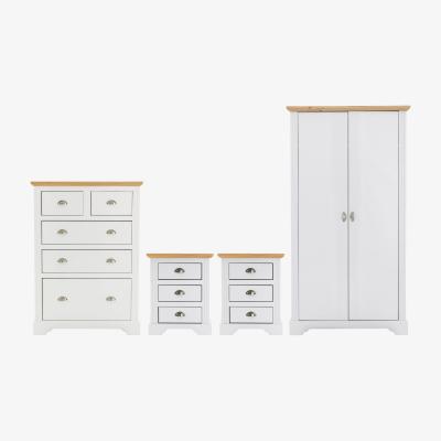 The Range Toledo 2 Door Wardrobe Bedroom Set - White