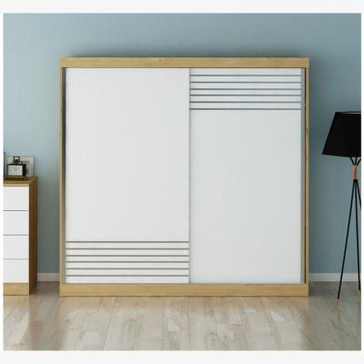 The Range Granada Sliding Door Wardrobe 200 cm - White, Oak