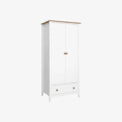 The Range Heston 2-Door Wardrobe - White
