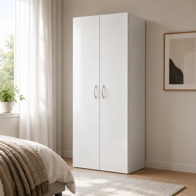 The Range Priscille White 2 Door 80cm Wardrobe - White