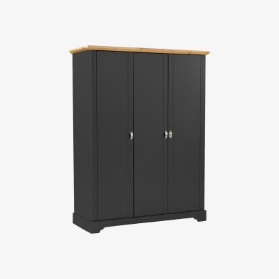 The Range Toledo 3 Door Wardrobe - Grey