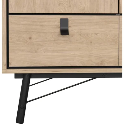 The Range Juno 3-Door 3-Drawer Wardrobe in Natural Oak Matt Finish - Natural