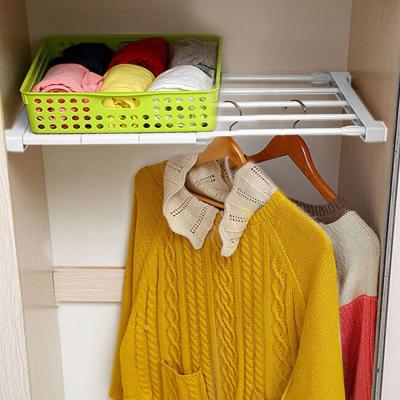 The Range Space-Saving Expandable Closet Rack - White / 50cm