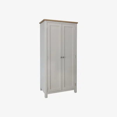 The Range Cambridge 2 Door Full Hanging Wardrobe - Dove Grey