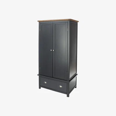 The Range Dunkeld 2 door 1 drawer wardrobe - Midnight blue