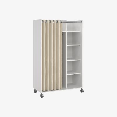 The Range Uppsala Mobile Wardrobe - White and Beige