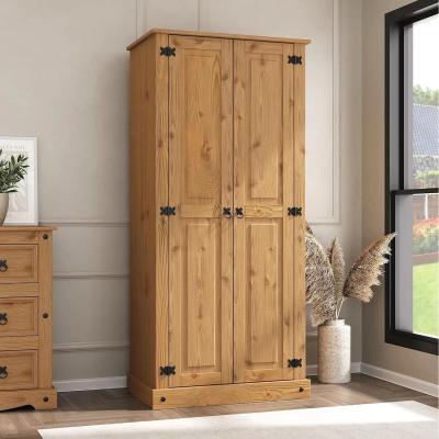 The Range Wooden 2 Door Wardrobe - Brown