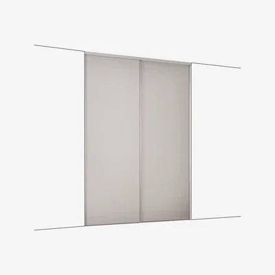 The Range Spacepro Dove Grey Classic Sliding Door Kit - Dove Grey / 1489mm / 2