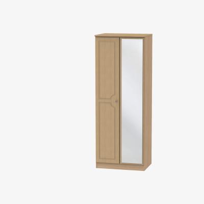 The Range Pembury Tall Mirror Wardrobe - Oak