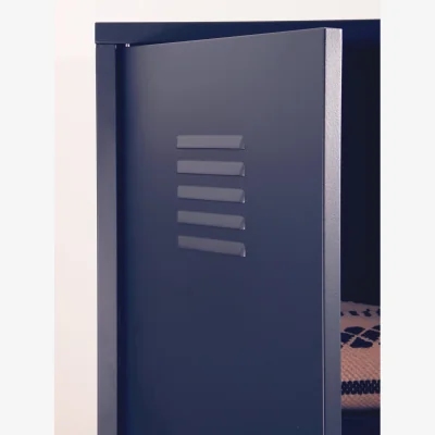 The Range Academy Black Two Door Locker Style Wardrobe - Black