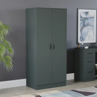 The Range Riano 2 Door Wardrobe - Jasper Green