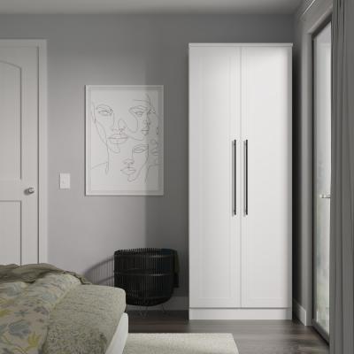 The Range Beverley Ready Assembled 2 Door Wardrobe - White Ash